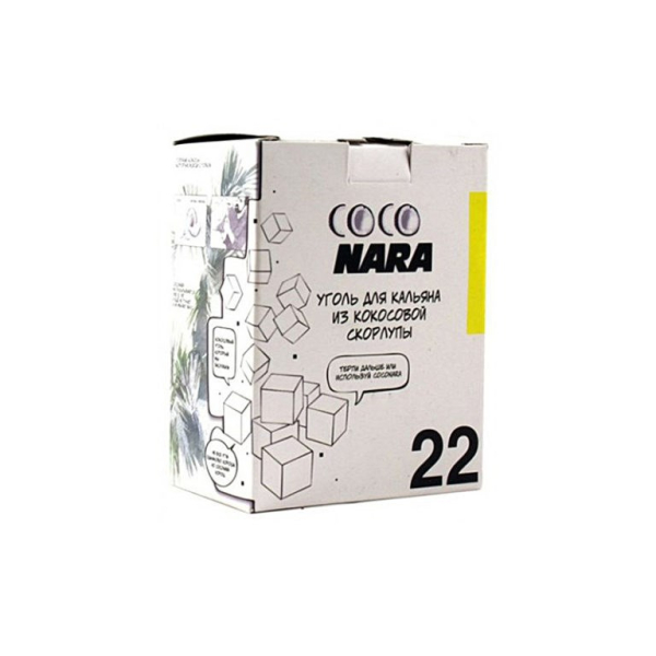 Уголь CocoNara 22мм для кальяна - 24 шт в Калининграде