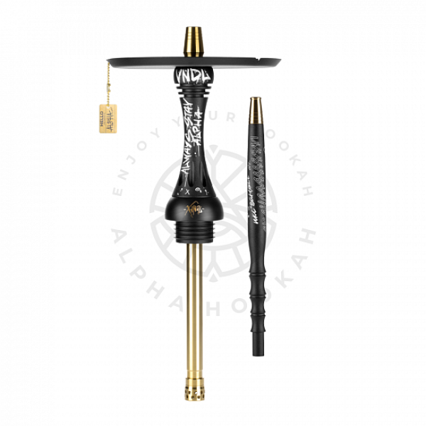Кальян Alpha Hookah X VNDL Jet Black Чёрный (42 см) в Калининграде