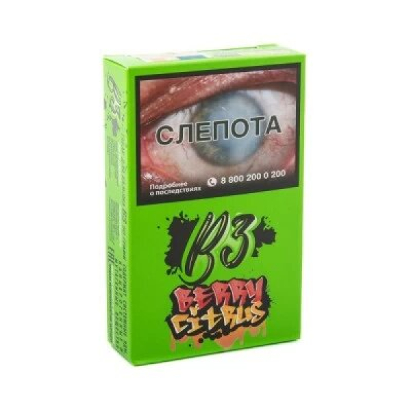 Табак B3 Berry Citrus (Ягодный Цитрус) 50 гр в Калининграде