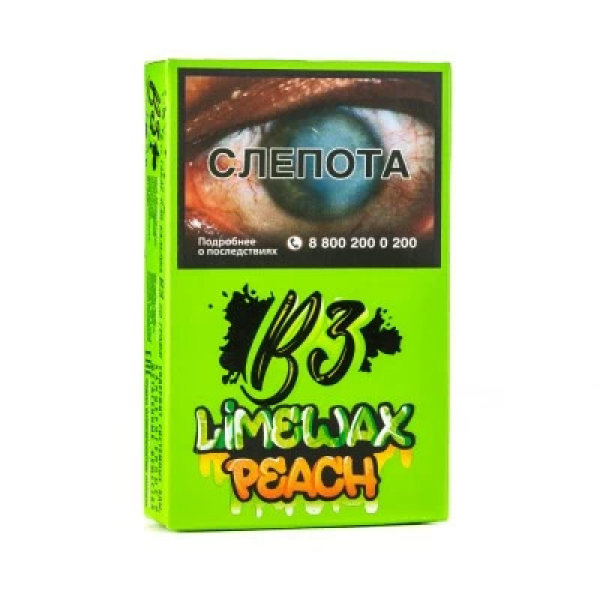Табак B3 Limewax peach (Персик Лайм) 50 гр в Калининграде