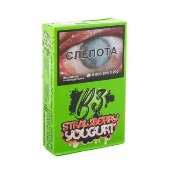 Табак B3 Strawberry Youghurt (Клубничный Йогурт) 50 гр в Калининграде