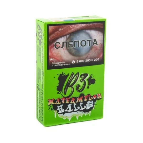 Табак B3 Watermelon Halls (Ледяной Арбуз и Дыня) 50 гр в Калининграде
