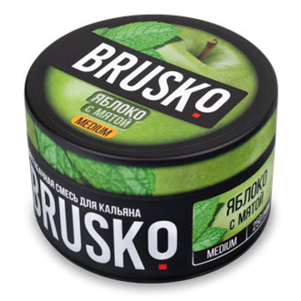 Смесь BRUSKO ЯБЛОКО С МЯТОЙ (MEDIUM) 250 гр в Калининграде