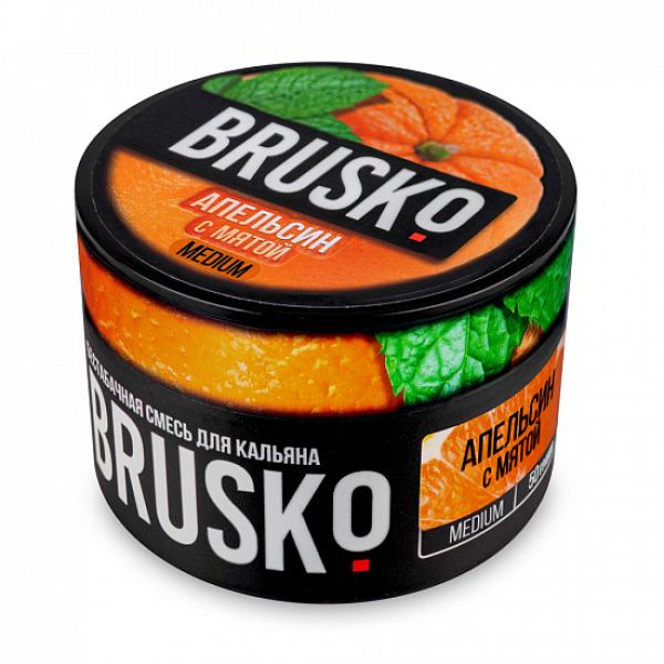 Смесь Brusko Medium Апельсин мята 50 грамм в Калининграде