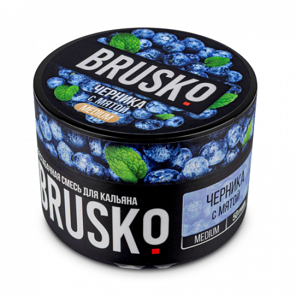 Смесь Brusko Medium Черника с мятой 50 грамм в Калининграде