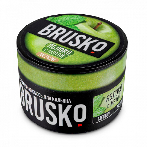 Смесь Brusko Medium Яблоко с мятой 50 грамм в Калининграде