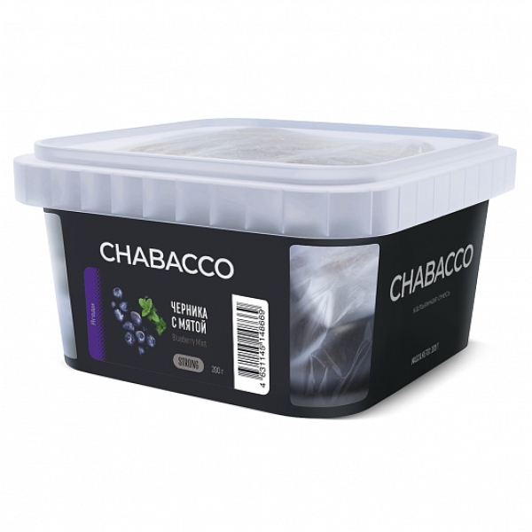 Смесь Chabacco Strong Blueberry mint (Черника с мятой) 200 гр в Калининграде