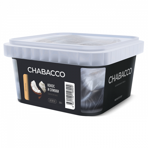 Смесь Chabacco Medium Creme De Coco (Кокос И Сливки) 200 гр в Калининграде