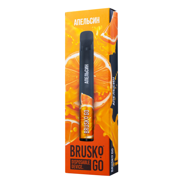 Одноразовая электронная сигарета Brusko Go Апельсин 800 затяжек в Калининграде