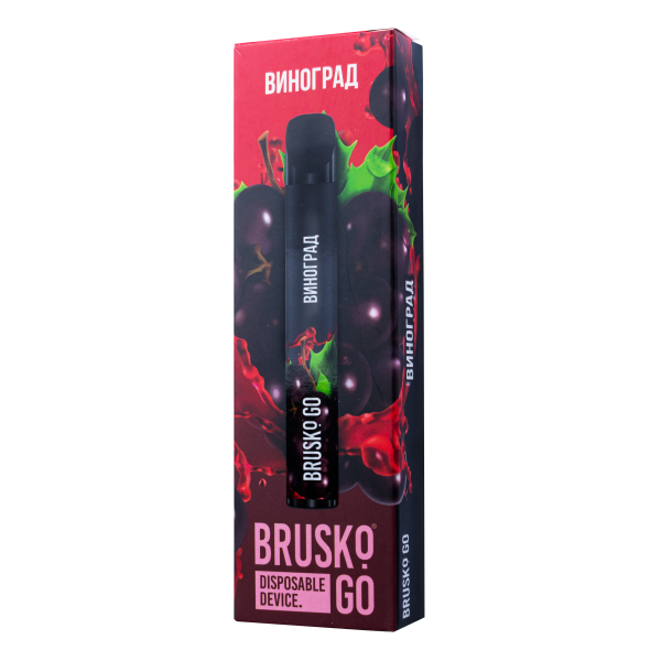 Одноразовая электронная сигарета Brusko Go Виноград 800 затяжек в Калининграде