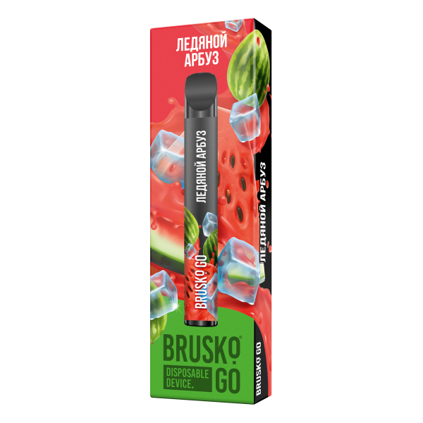 Одноразовая электронная сигарета Brusko Go Ледяной Арбуз 800 затяжек в Калининграде