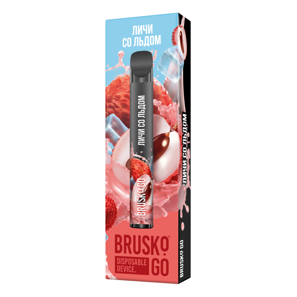 Одноразовая электронная сигарета Brusko Go Личи Со Льдом 800 затяжек в Калининграде