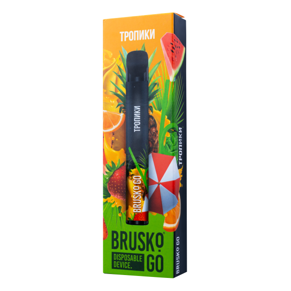 Одноразовая электронная сигарета Brusko Go Тропики 800 затяжек в Калининграде