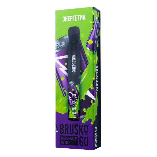 Одноразовая электронная сигарета Brusko Go Энергетик 800 затяжек в Калининграде