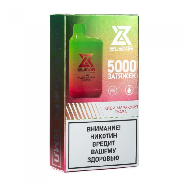 Elexir (Kiwi Passionfruit Guava (Киви маракуйя гуава)), 5000 тяг в Калининграде