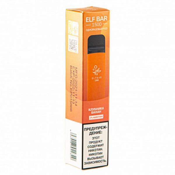 ELFBAR STRAWBERRY BANANA, 1500 тяг в Калининграде