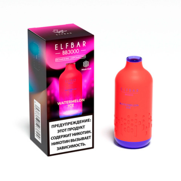 Elfbar BB3000 Арбузный лед, 3000 тяг в Калининграде