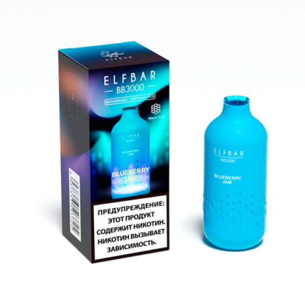 Elfbar BB3000 Черничный джем, 3000 тяг в Калининграде