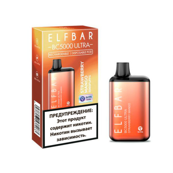 Elfbar BC5000 (Клубника манго), 5000 тяг в Калининграде