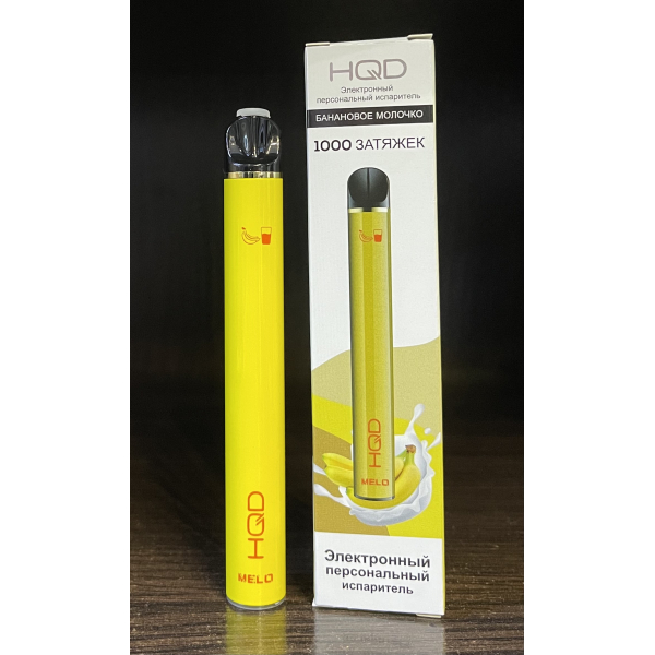 HQD melo banana milk (банановое молочко) 1000 затяжек в Калининграде
