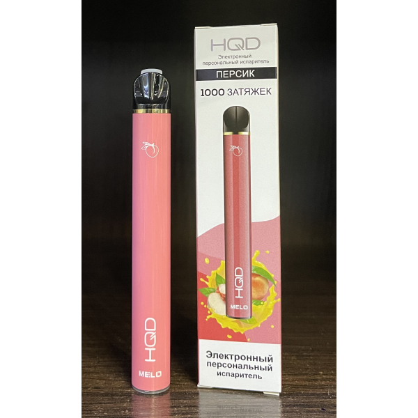 HQD melo peach (персик) 1000 затяжек в Калининграде