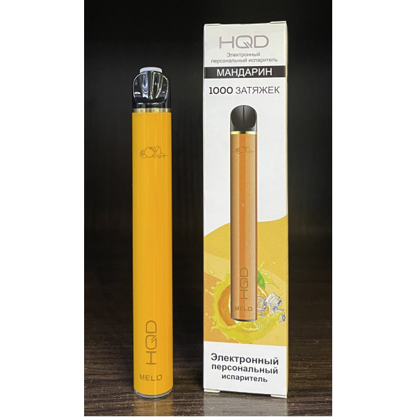 HQD melo tangerine (мандарин) 1000 затяжек в Калининграде