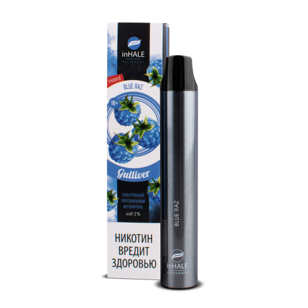 inHale Guliver Hard Blue Razz (Ежевика) 1500 затяжек в Калининграде