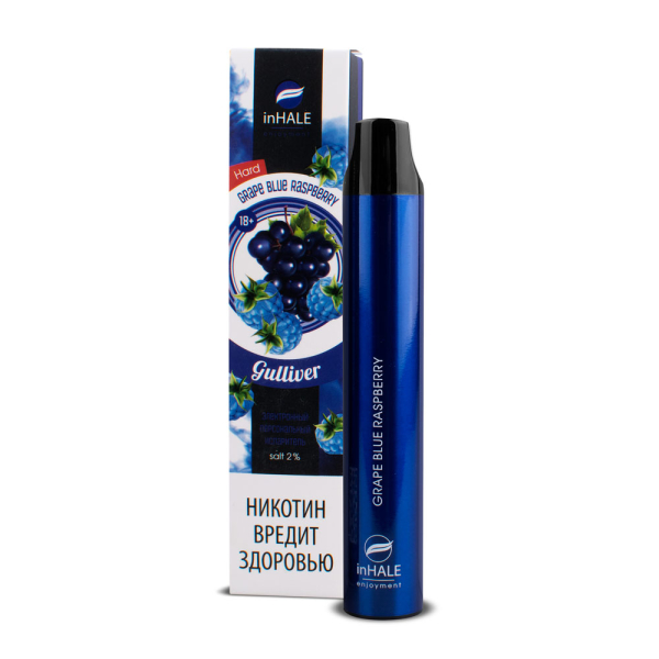 inHale Guliver Hard Grape Blue Raspberry (Ежевика С Виноградом) 1500 затяжек в Калининграде