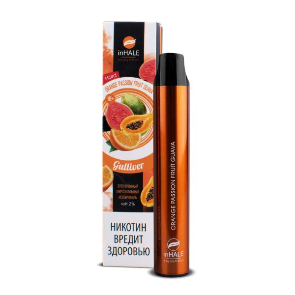 inHale Guliver Hard Orange Passion Fruit Guava (Апельсин Маракуйя Гуава) 1500 затяжек в Калининграде