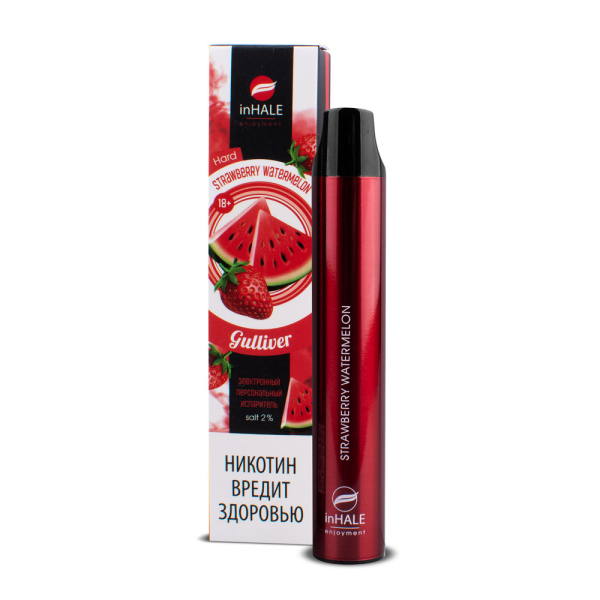 inHale Guliver Hard Strawberry Watermelon (Клубника Арбуз) 1500 затяжек в Калининграде