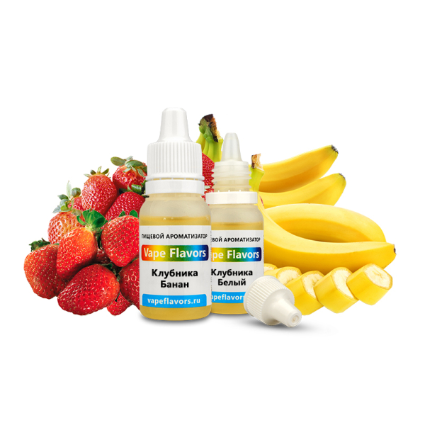 Ароматизатор Vape Flavors Клубника Банан 10мл в Калининграде