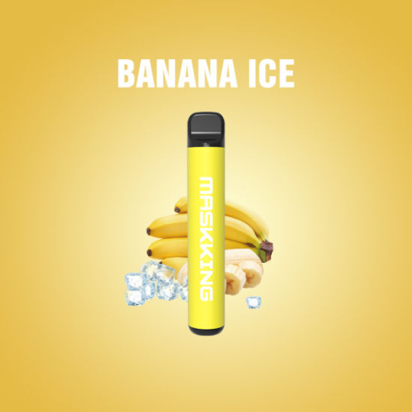 Одноразовая электронная сигарета Maskking High Pro Banana Ice (Ледяной Банан) 1000 затяжек в Калининграде