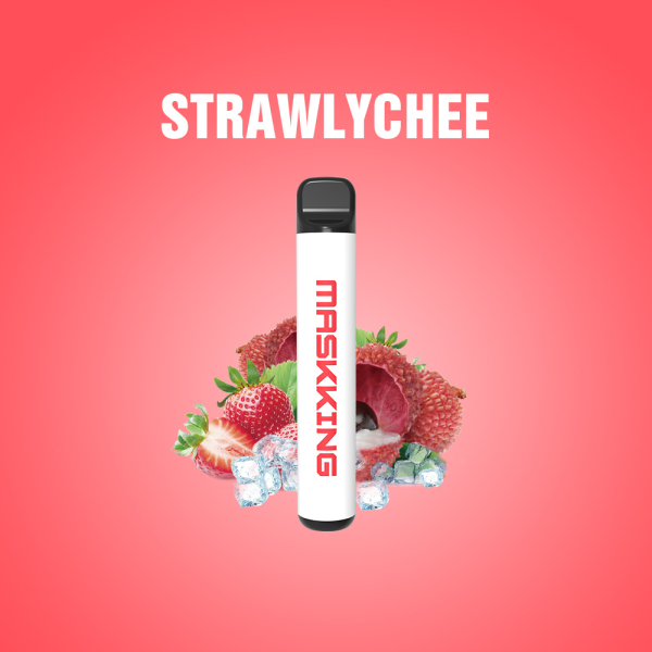 Одноразовая электронная сигарета Maskking High Pro Strawlychee (Клубника Личи) 1000 затяжек в Калининграде