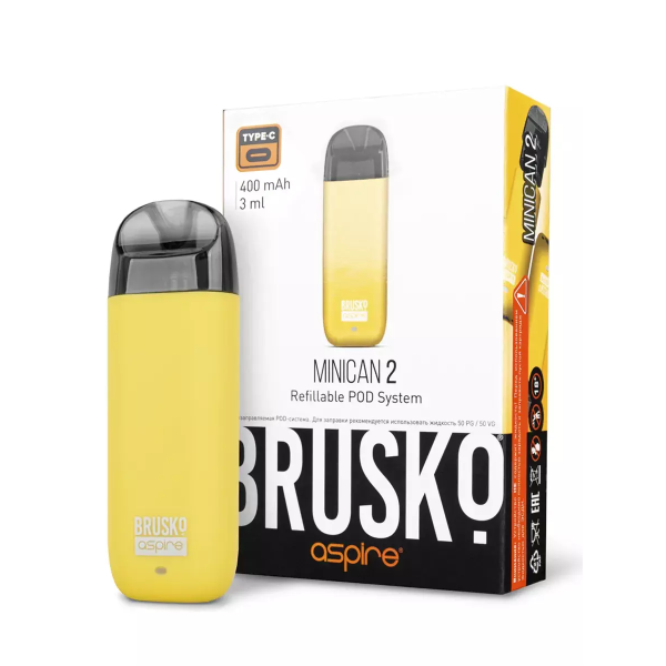 Brusko MINICAN 2 (400 мАч, Желтый) в Калининграде