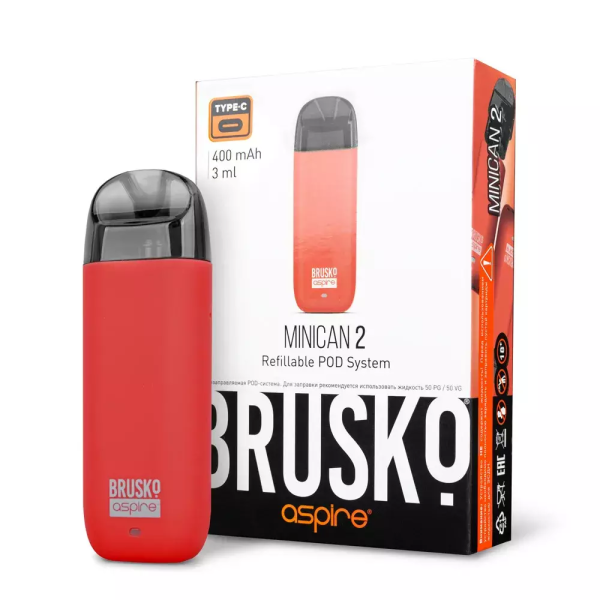 Brusko MINICAN 2 (400 мАч, Красный) в Калининграде