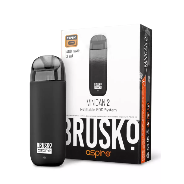 Brusko MINICAN 2 (400 мАч, Черный) в Калининграде