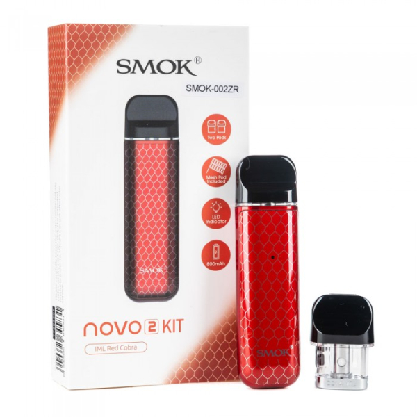 POD-система SMOK Novo 2 Pod 800 mAh Red Carbon в Калининграде