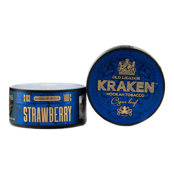 Табак Kraken Medium Seco Strawberr (Клубника) 100 гр в Калининграде