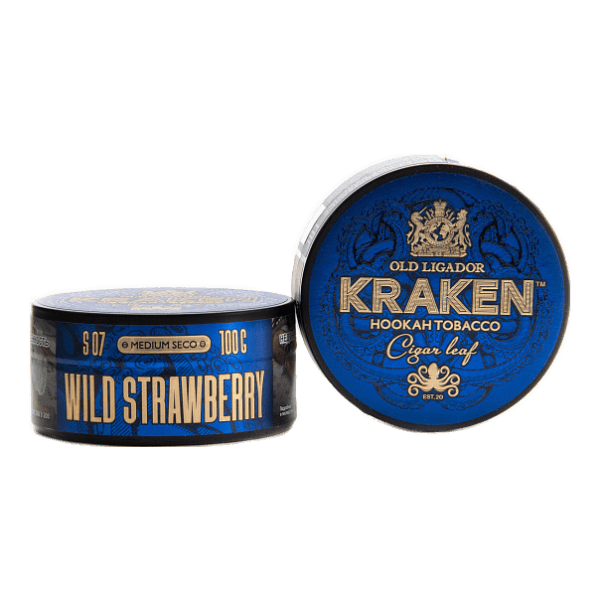 Табак Kraken Medium Seco wild strawberry (Земляника) 100 гр в Калининграде