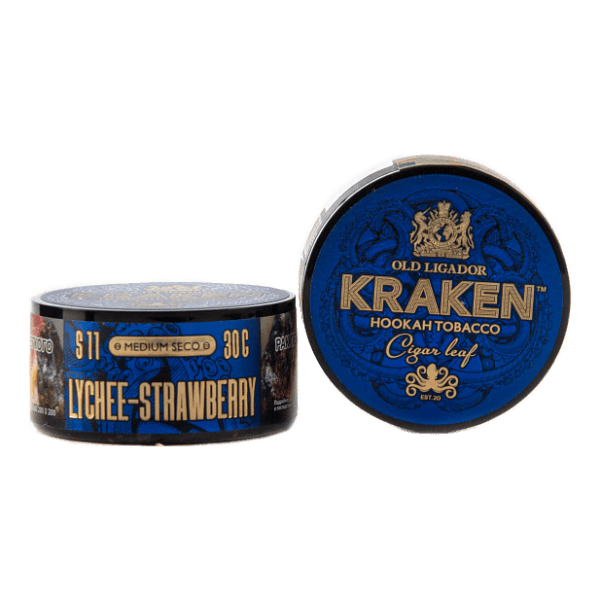 Табак Kraken Medium Seco Lychee strawberry (Личи и клубника) 30 гр в Калининграде