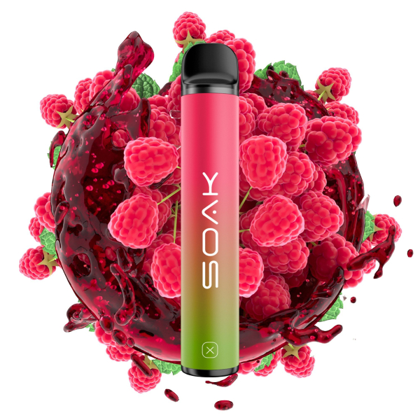 SOAK X Raspberry Soda (Малиновая газировка), 1500 тяг в Калининграде