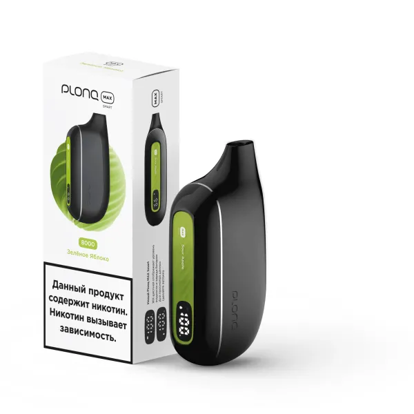 Plonq Max Smart Зеленое Яблоко (8000 Затяжек) 20 Мг в Калининграде