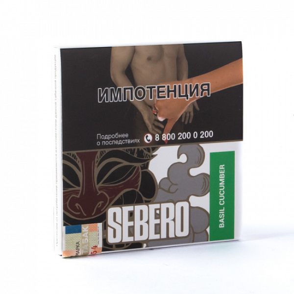 Табак SEBERO BASIL CUCUMBER 40 грамм в Калининграде