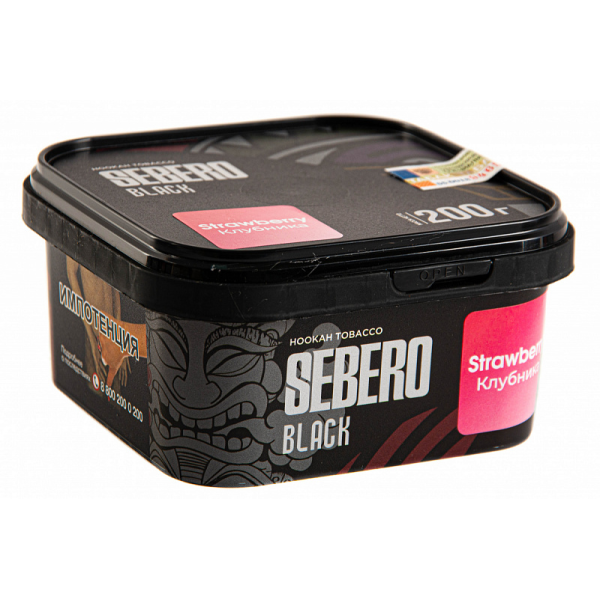 Табак SEBERO BLACK STRAWBERRY 200 гр в Калининграде