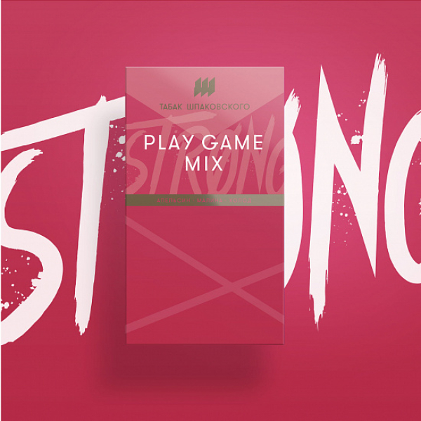 Табак Шпаковского Strong Play game mix (Апельсин Малина Холод) 40 гр в Калининграде