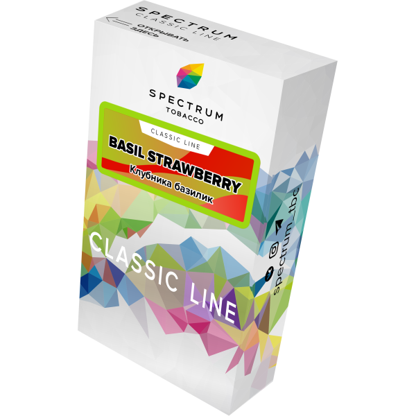 Табак Spectrum Classic current basil steawberry 40 грамм в Калининграде
