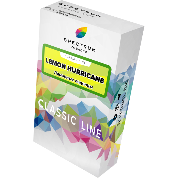 Табак Spectrum Classic lemon hurricane 40 грамм в Калининграде