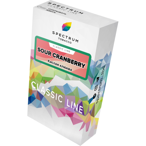Табак Spectrum Classic sour cranberry 40 грамм в Калининграде
