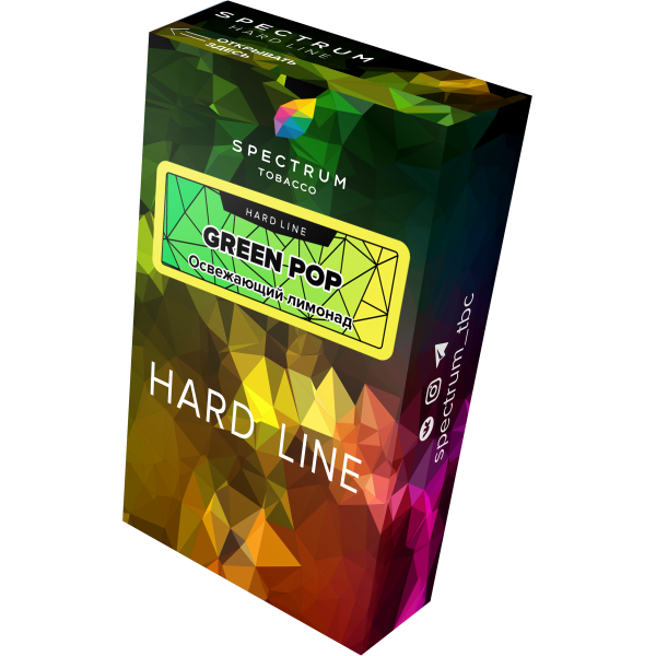 Табак Spectrum Hard green pop 40 грамм в Калининграде