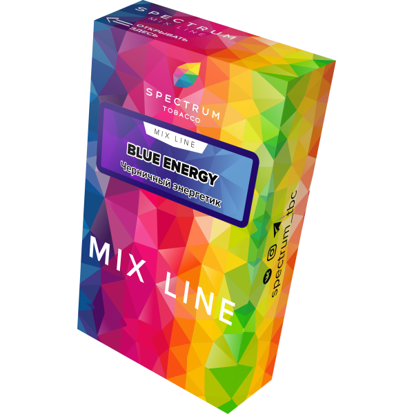 Табак Spectrum Mix Line Blue Energy 40 грамм в Калининграде